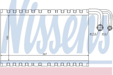 BMW Випарник 5 (E60), 5 Touring (E61), 6 (E63) NISSENS 92235