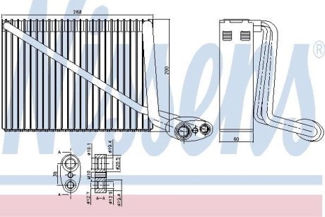 Испаритель кондиционера NISSENS 92272