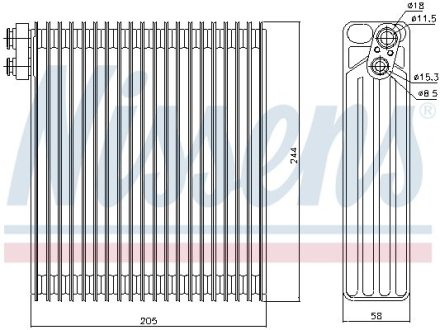 Испаритель кондиционера NISSENS 92302