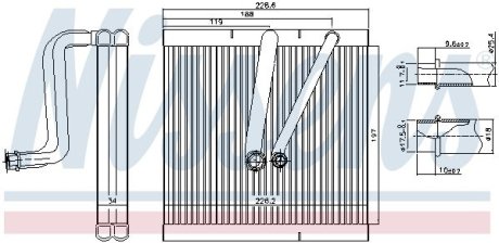 Испаритель кондиционера NISSENS 92321