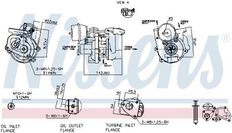 Турбіна SUZUKI SPLASH (08-) 1.3 CDTi (вир-во) NISSENS 93236 (фото 1)