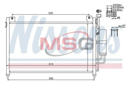 Радиатор кондиционера NISSENS 940033