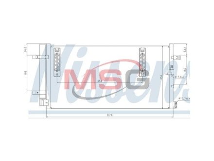 Радиатор кондиционера NISSENS 940042