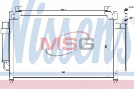 Радиатор кондиционера NISSENS 940049