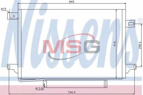 Радіатор кондиціонера NISSENS 940054