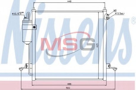 Радиатор кондиционера NISSENS 940068