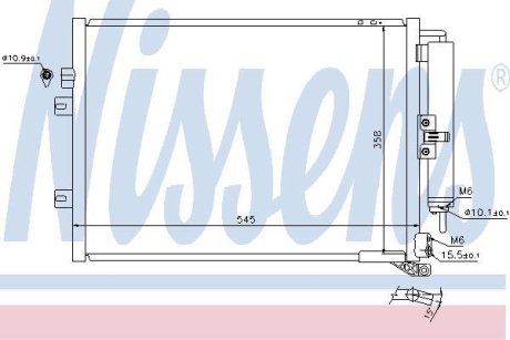 Радіатор кондиціонера First Fit NISSENS 940125