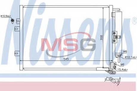 Конденсер кондиционера NISSENS 940142