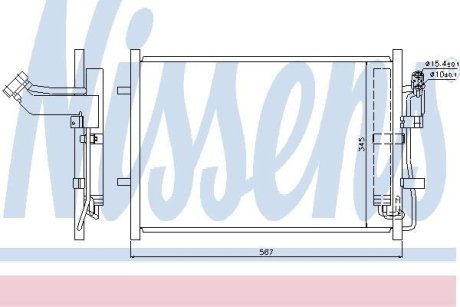 Радіатор кондиціонера First Fit NISSENS 940148