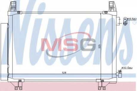 Конденсер кондиционера NISSENS 940270