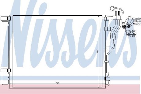 Радіатор кондиціонера NISSENS 940273