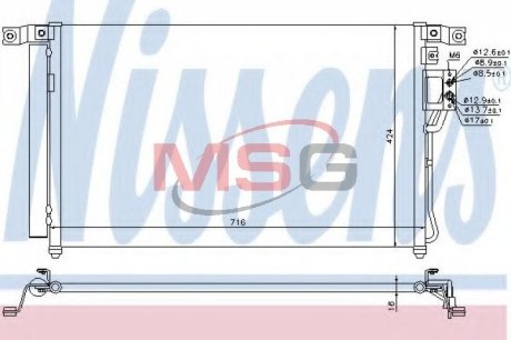 Радиатор кондиционера NISSENS 940278