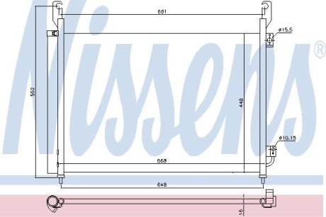 Конденсер кондиционера NISSENS 940316