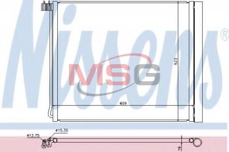 Радиатор кондиционера NISSENS 940339