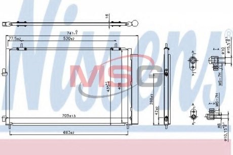 Радиатор кондиционера NISSENS 940349