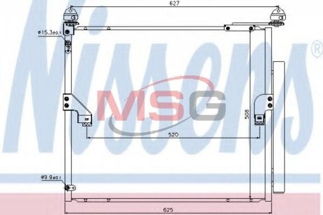 Конденсер кондиционера NISSENS 940367