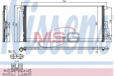 Конденсер кондиционера NISSENS 940390