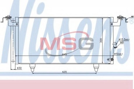 Конденсер кондиционера NISSENS 940399