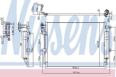 Радіатор кондиціонера First Fit NISSENS 940406