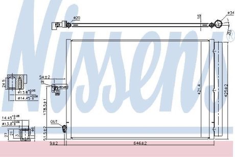 Конденсер кондиціонера NISSENS 940412