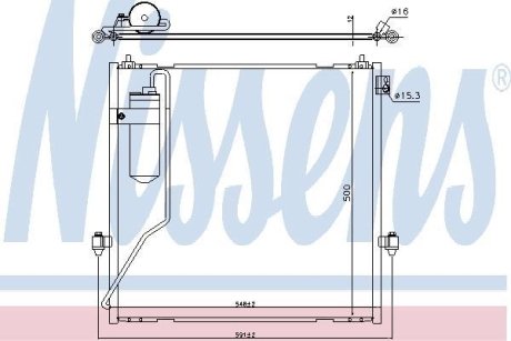 Радиатор кондиционера NISSENS 940472