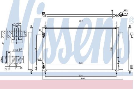 Радіатор кондиціонера First Fit NISSENS 940489