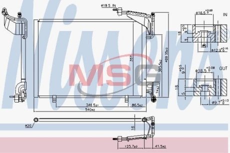 Конденсер кондиционера NISSENS 940528