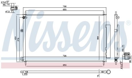 Конденсер кондиционера NISSENS 940538