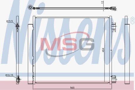 Радиатор кондиционера NISSENS 940546