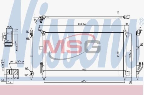 Конденсер кондиционера NISSENS 940557