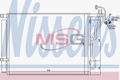 Конденсер кондиционера NISSENS 940563