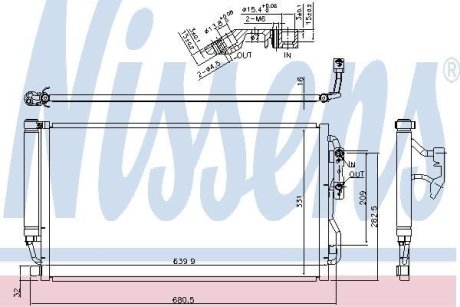 Конденсер кондиціонера NISSENS 940590