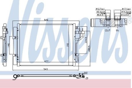 Конденсер кондиционера NISSENS 940592