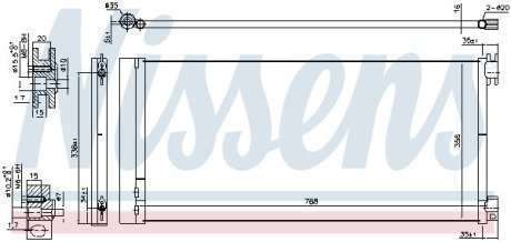 Конденсер кондиціонера NISSENS 940596