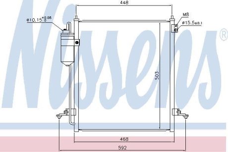 Радіатор кондиціонера First Fit NISSENS 940610