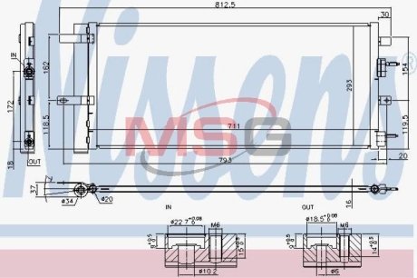 Конденсер кондиционера NISSENS 940626