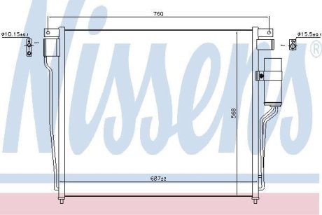 Конденсер кондиционера NISSENS 940643