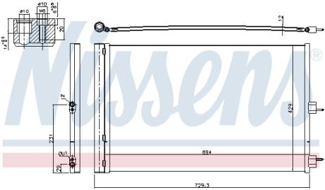 Радіатор кондиціонера First Fit NISSENS 940660