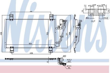 Радіатор кондиціонера First Fit NISSENS 940725