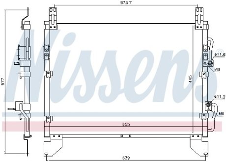 Радиатор кондиционера NISSENS 940805