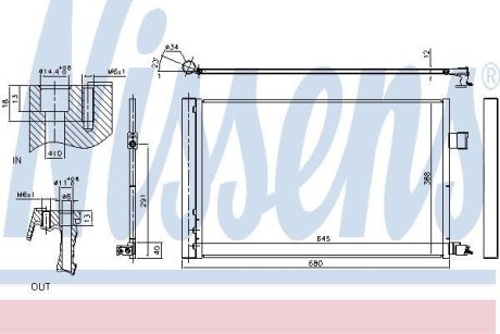 Радіатор кондиціонера NISSENS 940808