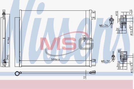 Конденсер кондиціонера NISSENS 941060