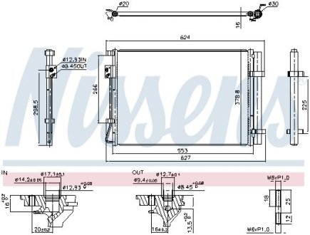 Радіатор кондиціонера First Fit NISSENS 941161 (фото 1)