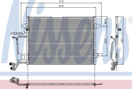 Радиатор кондиционера NISSENS 94207