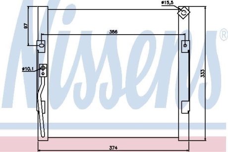 Радиатор кондиционера NISSENS 94289