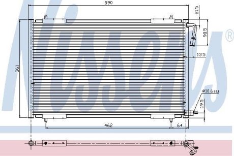 Радиатор кондиционера NISSENS 94392