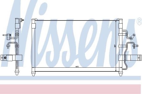 Конденсер кондиционера NISSENS 94413