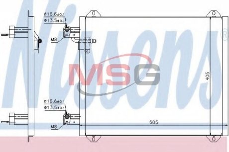 Конденсер кондиционера NISSENS 94584