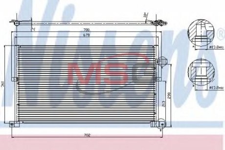 Радиатор кондиционера NISSENS 94586