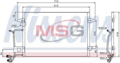 Радиатор кондиционера NISSENS 94594